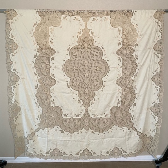 VINTAGE *Hand-Made* Italian Embroidery Cloth - Picture 1 of 7